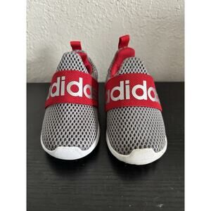 Adidas baby sneakers gray red 5K